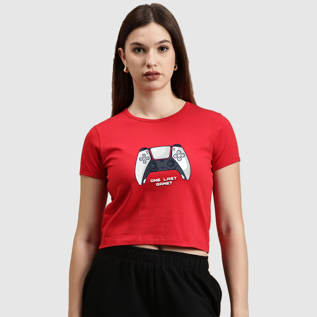 PS5 Joy Stick Crop T-shirt