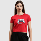 PS5 Joy Stick Crop T-shirt