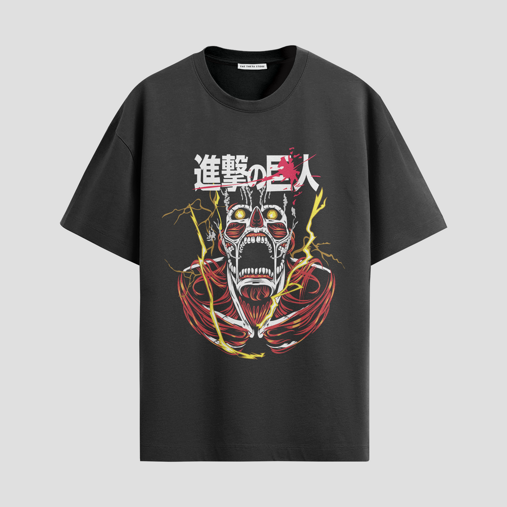 AOT  – Colossal Titan Face Oversized T-shirt